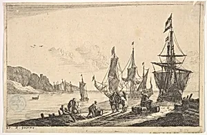 Bay with Sailing Vessels