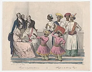 Bayees or Dancing Boys; from Twenty four Plates Illustrative of Hindoo and European Manners in Bengal by Alexandre-Marie Colin|Mrs. Belnos|Jean Jacques Belnos