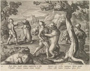 Bear Hunt, from the series Venationes Ferarum, Avium, Piscium...
