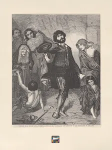 Beggars at a Church Door at Rome, from "Illustrated London News"