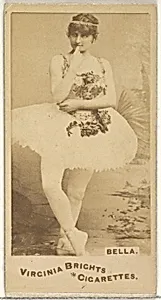 Bella, from the Actors and Actresses series (N45, Type 1) for Virginia Brights Cigarettes by Allen & Ginter