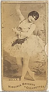Bella, from the Actors and Actresses series (N45, Type 1) for Virginia Brights Cigarettes by Allen & Ginter