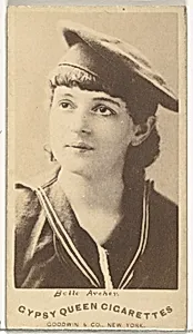 Belle Archer, from the Actors and Actresses series (N171) for Gypsy Queen Cigarettes by Goodwin & Company