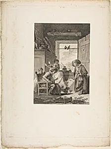 Belphegor, from "Contes et nouvelles en vers par Jean de La Fontaine. A Paris, de l'imprimerie de P. Didot, l'an III de la République, 1795" by Jean de La Fontaine|Jean Honoré Fragonard|Jean-Baptiste Patas|Pierre Didot l'ainé