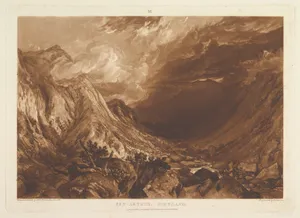 Ben Arthur, Scotland (Liber Studiorum, part XIV, plate 69) by Joseph Mallord William Turner|Thomas Goff Lupton|Joseph Mallord William Turner
