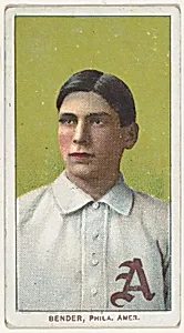 Bender, Philadelphia, American League, from the White Border series (T206) for the American Tobacco Company by American Tobacco Company
