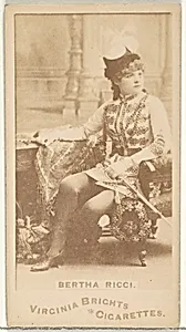 Bertha Ricci, from the Actors and Actresses series (N45, Type 1) for Virginia Brights Cigarettes by Allen & Ginter
