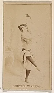 Bertha Waring, from the Actresses series (N245) issued by Kinney Brothers to promote Sweet Caporal Cigarettes by Kinney Brothers Tobacco Company
