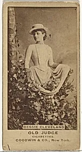 Bessie Cleveland, from the Actors and Actresses series (N171) for Old Judge Cigarettes by Goodwin & Company