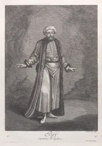 Bey, Capitaine de Galere, plate 37 from "Recueil de cent estampes représentent differentes nations du Levant"