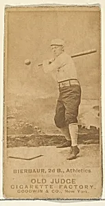 Bierbauer, 2nd Base, Philadelphia Athletics, from the Old Judge series (N172) for Old Judge Cigarettes by Goodwin & Company