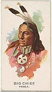 Big Chief, Ponca, from the American Indian Chiefs series (N2) for Allen & Ginter Cigarettes Brands by Allen & Ginter