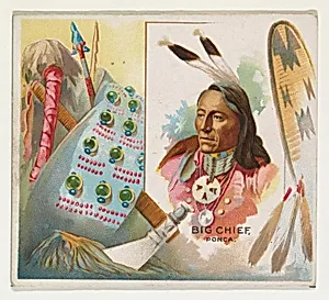 Big Chief, Ponca, from the American Indian Chiefs series (N36) for Allen & Ginter Cigarettes by Allen & Ginter