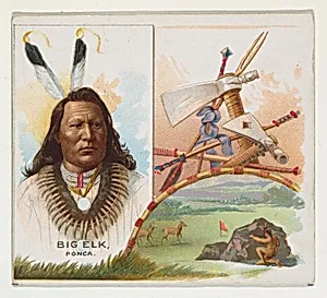 Big Elk, Ponca, from the American Indian Chiefs series (N36) for Allen & Ginter Cigarettes by Allen & Ginter