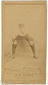 Bill Farmer, Catcher, Pittsburgh, from the Old Judge series (N172) for Old Judge Cigarettes by Goodwin & Company