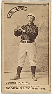 Bill George, Pitcher, New York, from the Old Judge series (N172) for Old Judge Cigarettes by Goodwin & Company