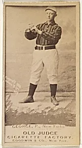 Bill George, Pitcher, New York, from the Old Judge series (N172) for Old Judge Cigarettes by Goodwin & Company