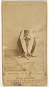 Bill Kuehne, 3rd Base, Pittsburgh, from the Old Judge series (N172) for Old Judge Cigarettes by Goodwin & Company