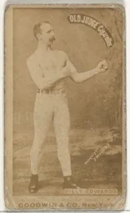 Billy Edwards, from the Celebrities and Prizefighters series (N174) for Old Judge Cigarettes