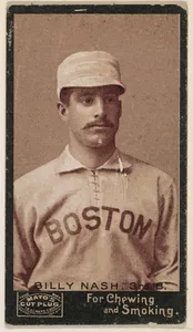 Billy Nash, 3rd Base, Boston, Mayo's Cut Plug Baseball series (N300)
