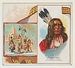 Black Eye, Blackfeet Sioux, from the American Indian Chiefs series (N36) for Allen & Ginter Cigarettes by Allen & Ginter