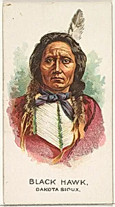 Black Hawk, Dakota Sioux, from the American Indian Chiefs series (N2) for Allen & Ginter Cigarettes Brands by Allen & Ginter