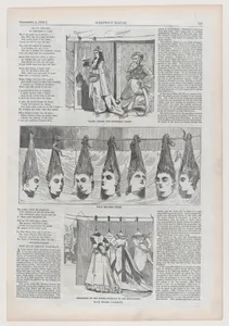 Blue Beard Tableau: Fatima Enters the Forbidden Court; What She Sees There; Disposition of the Bodies (Invisible to the Spectators) (from "Harper's Bazar," Vol. I)