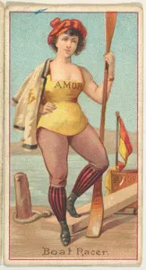 Boat Racer, from the Occupations of Women series (N502) for Frishmuth's Tobacco Company