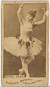 Boine, Eden, from the Actors and Actresses series (N45, Type 1) for Virginia Brights Cigarettes by Allen & Ginter