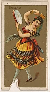 Bolero, from National Dances (N225, Type 1) issued by Kinney Bros. by Kinney Brothers Tobacco Company