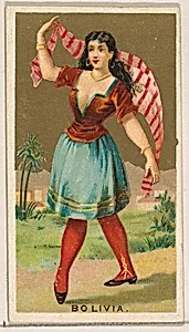 Bolivia, from the Dancing Girls of the World series (N185) issued by Wm. S. Kimball & Co. by William S. Kimball & Company