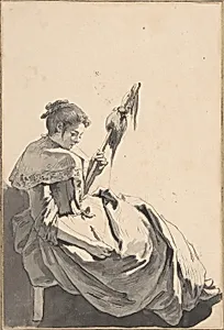 Bolognese Peasant Girl with a Distaff