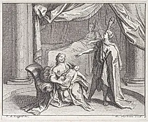 Book 4, Fable 3: the opinion (L'Opinion) by Nicolas Henry Tardieu|Lamotte-Houdar|Jean de La Fontaine|Charles Antoine Coypel