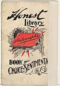 Book of Choice Sentiments, from the Honest Library series (N115) issued by Duke Sons & Co. to promote Honest Long Cut Tobacco by W. Duke, Sons & Co.|Donaldson Brothers