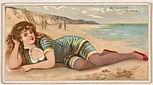 Boulogne, France, from the Surf Beauties series (N232), issued by Kinney Bros. by Kinney Brothers Tobacco Company
