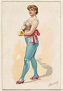 Boxing, from the Pretty Athletes series (N196) issued by Wm. S. Kimball & Co. by Julius Bien & Co.|William S. Kimball & Company