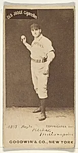 Boyle, Pitcher, Indianapolis, from the Old Judge series (N172) for Old Judge Cigarettes by Goodwin & Company