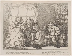 Bozzy and Madame Piozzi (Frontispiece, "Bozzy and Piozzi" by Peter Pindar)