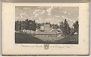Bradborne, near Sevenoke, in the County of Kent, from Edward Hasted's, The History and Topographical Survey of the County of Kent, vols. 1-3 by Richard Bernard Godfrey