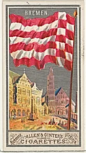 Bremen, from the City Flags series (N6) for Allen & Ginter Cigarettes Brands by Allen & Ginter