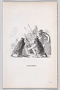 "Brennus" from The Complete Works of Béranger by L. Chauchefoin|J. J. Grandville|Auguste Raffet|Fournier & Perrotin|Pierre Jean de Béranger