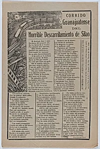 Broadsheet relating to a train accident in Guanajuatense and the many fatalities by José Guadalupe Posada|Antonio Vanegas Arroyo