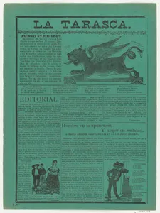 Broadsheet relating to 'la Tarasca' (the carnival monster)