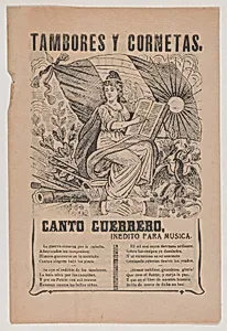 Broadsheet relating to the soldiers' song