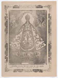 Broadsheet with image of Our Lady of San Juan de los Lagos, venerated in Jalisco