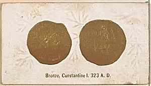 Bronze, Constantine I, 323 A.D., from the Ancient Coins series (N180) issued by Wm. S. Kimball & Co. by William S. Kimball & Company