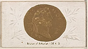 Bronze of Antonius, 138 A.D., from the Ancient Coins series (N180) issued by Wm. S. Kimball & Co. by William S. Kimball & Company