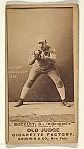 Buckley, Catcher, Indianapolis, from the Old Judge series (N172) for Old Judge Cigarettes by Goodwin & Company