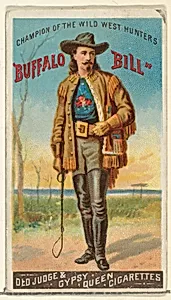 Buffalo Bill, Champion of the Wild West Hunters, from the Goodwin Champion series for Old Judge and Gypsy Queen Cigarettes by Goodwin & Company