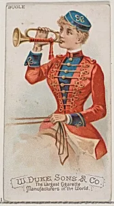 Bugle, from the Musical Instruments series (N82) for Duke brand cigarettes by W. Duke, Sons & Co.|Schumacher & Ettlinger